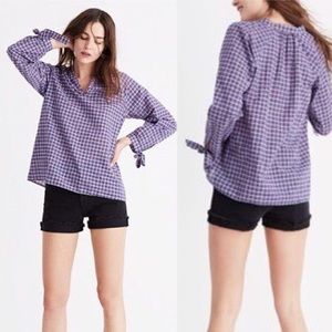 Madewell plaid popover